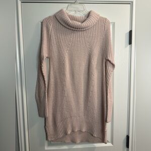 Philosophy Pink Cowl Turtleneck Tunic Sweater